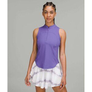 Lululemon Front Zip Mock-Neck Tennis Tank Top